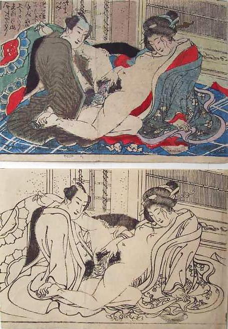 25P Japanese Shunga Art 5 - Utagawa School