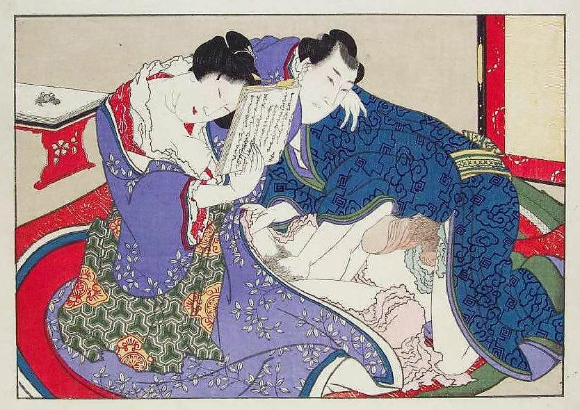 25P Japanese Shunga Art 5 - Utagawa School