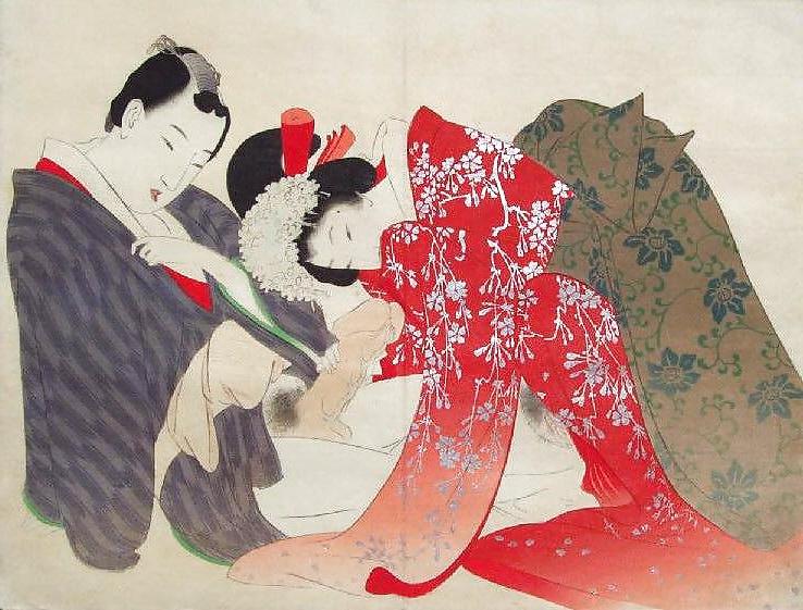 25P Japanese Shunga Art 5 - Utagawa School