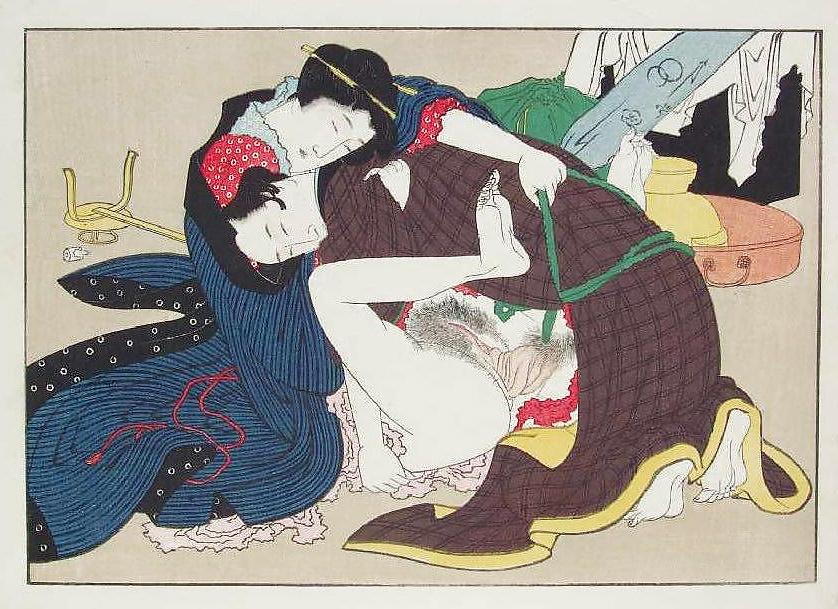 25P Japanese Shunga Art 5 - Utagawa School