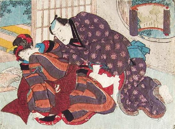 25P Japanese Shunga Art 5 - Utagawa School
