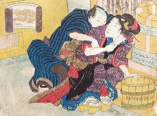 25P Japanese Shunga Art 5 - Utagawa School