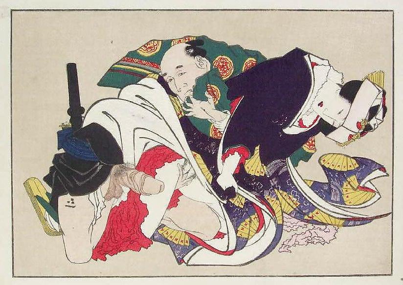 25P Japanese Shunga Art 5 - Utagawa School