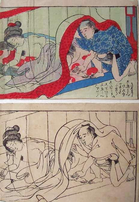 25P Japanese Shunga Art 5 - Utagawa School