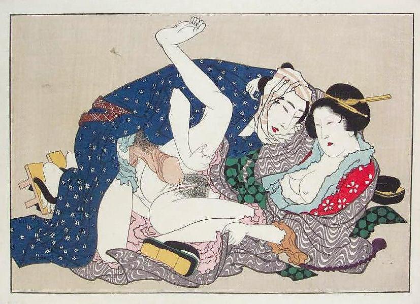 25P Japanese Shunga Art 5 - Utagawa School