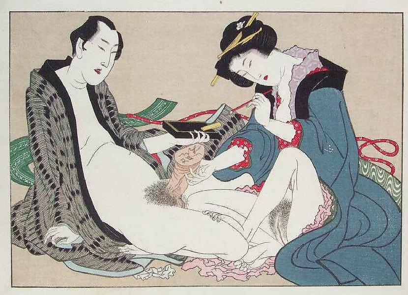 25P Japanese Shunga Art 5 - Utagawa School