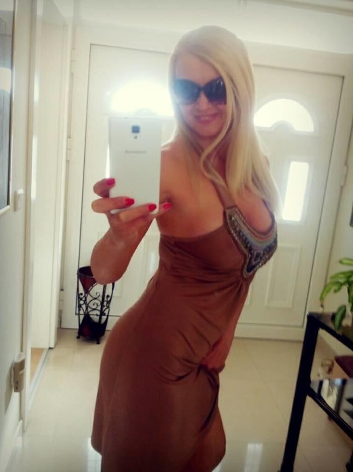 5P My Blonde Bimbo Mom Stolen Pics #3 ONLY FOR BIG BLACK COCKS