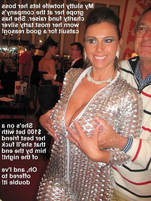25P Hotwife captions Kinky Sluts 38