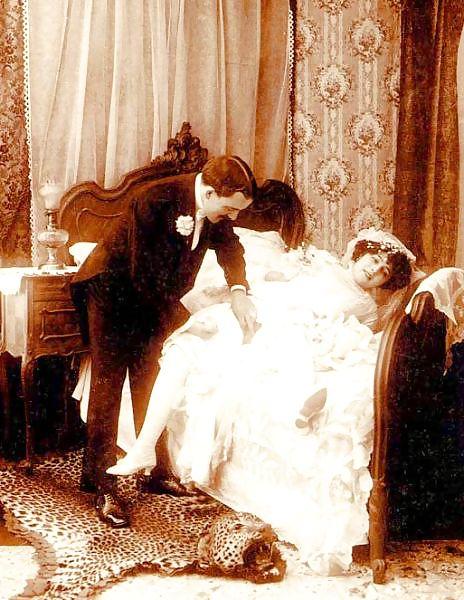 8P Vintage Porn Photo Art 4 - A Wedding Night c. 1890