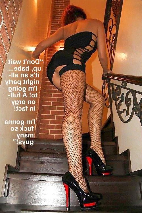 25P Hotwife captions Kinky Sluts 35