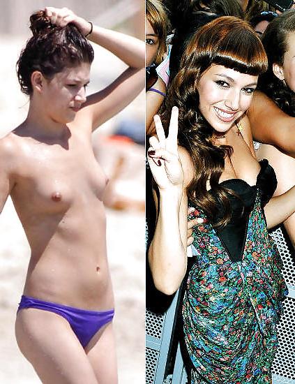 9P Famosas pilladas en toples