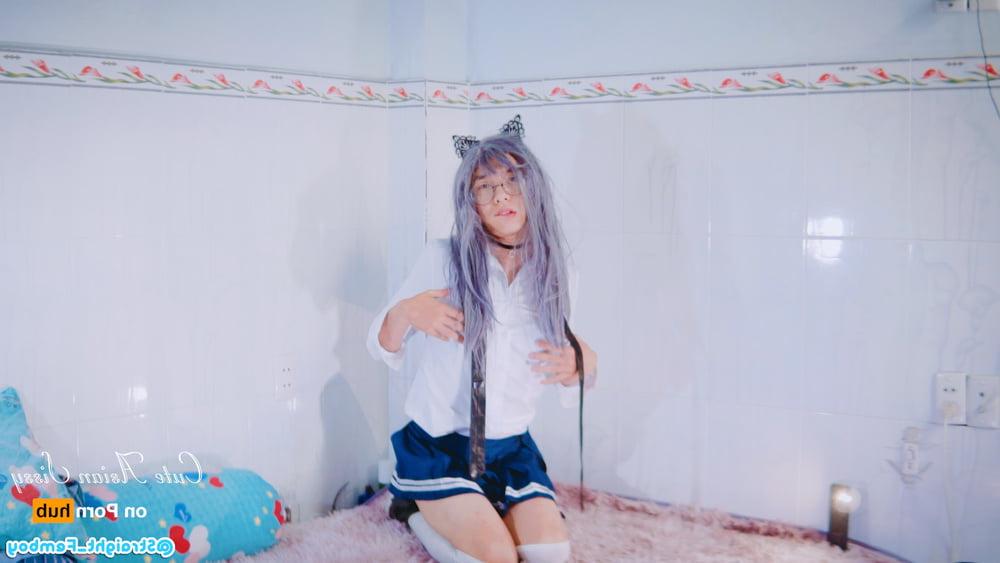 25P Cute Asian Sissy on P o r n H u b