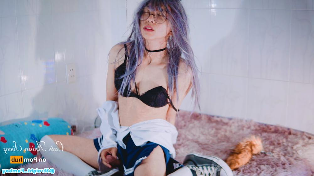 25P Cute Asian Sissy on P o r n H u b