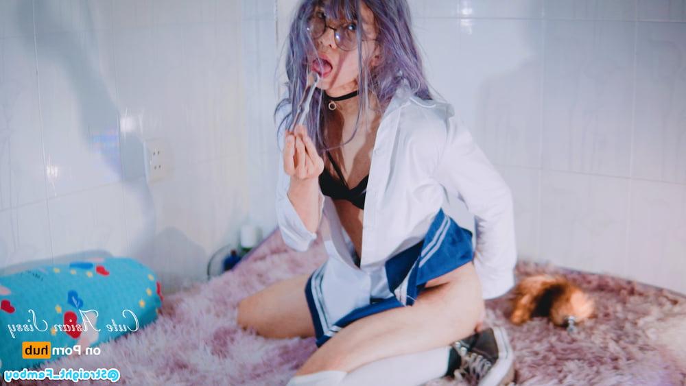 25P Cute Asian Sissy on P o r n H u b