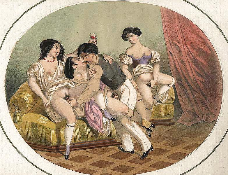 16P Drawn Ero and Porn Art 38 - Artist N.N (3) c. 1820