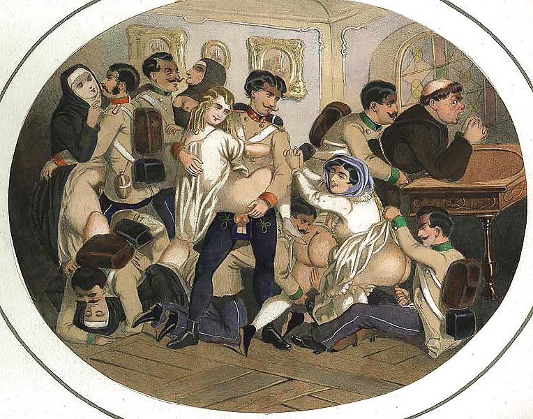 16P Drawn Ero and Porn Art 38 - Artist N.N (3) c. 1820
