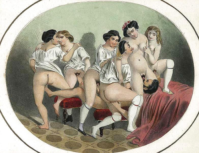 16P Drawn Ero and Porn Art 38 - Artist N.N (3) c. 1820