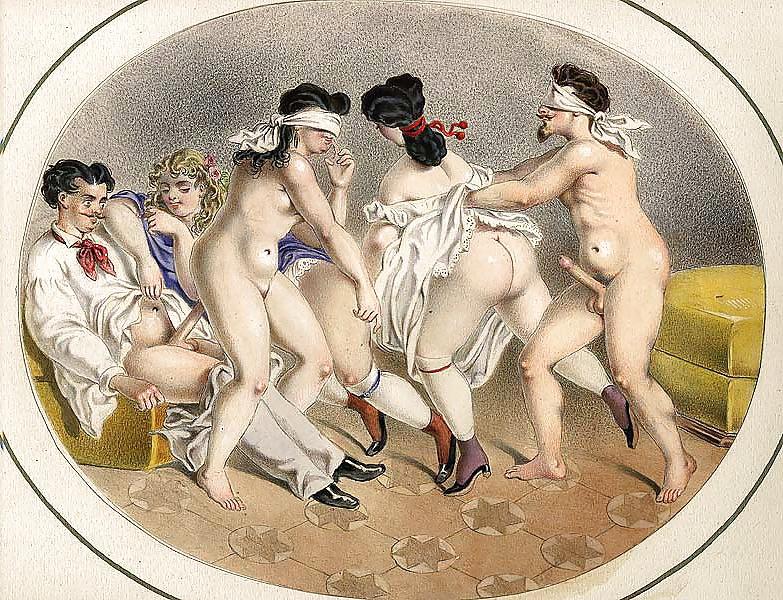 16P Drawn Ero and Porn Art 38 - Artist N.N (3) c. 1820