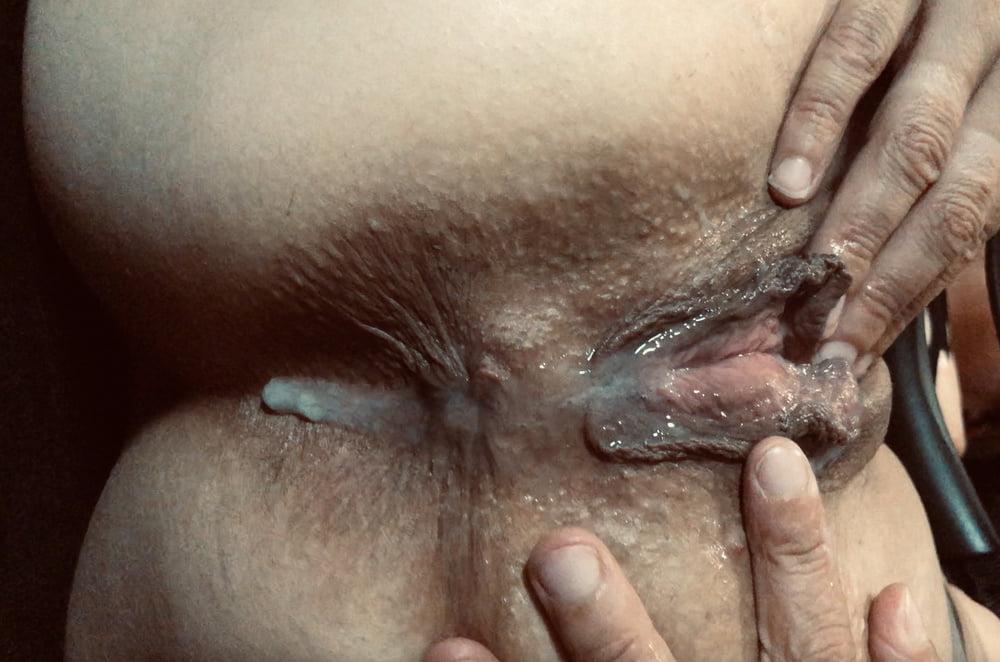 24P Slut wife love creampie fuck pussy cum in wet filled bitch