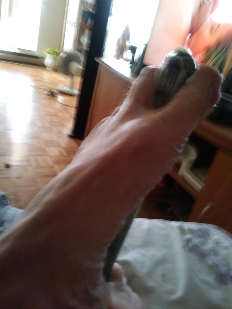 6P Feet iron dildo ass