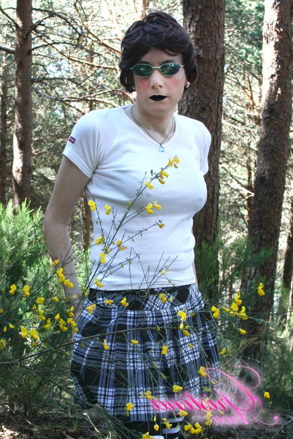15P Sissy bitch exposed in the woods