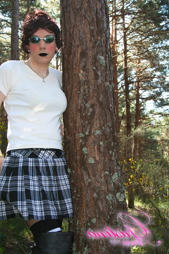 15P Sissy bitch exposed in the woods