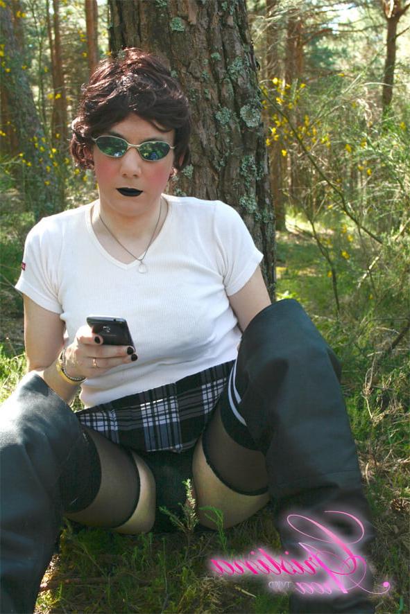 15P Sissy bitch exposed in the woods