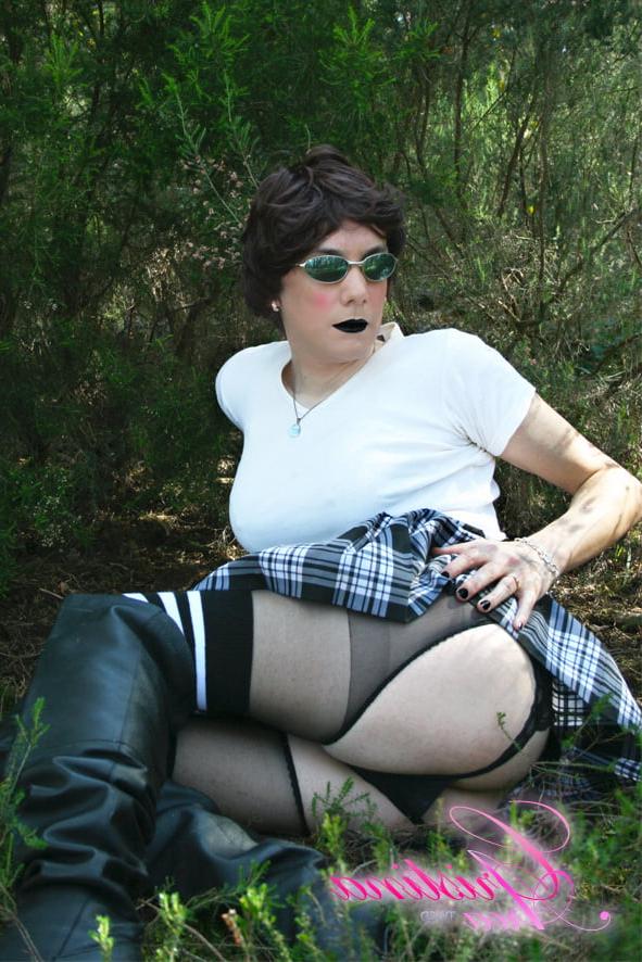 15P Sissy bitch exposed in the woods