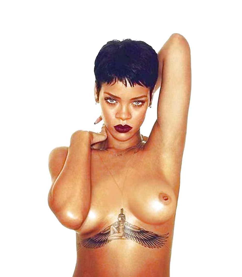17P Rihanna oben ohne