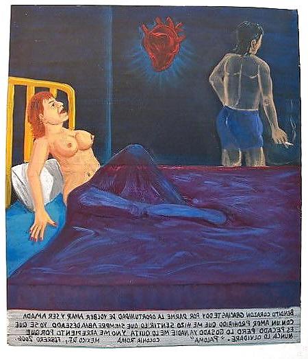 24P Painted Ero and Porn Art 34 - Erotic Retablo for Esiel