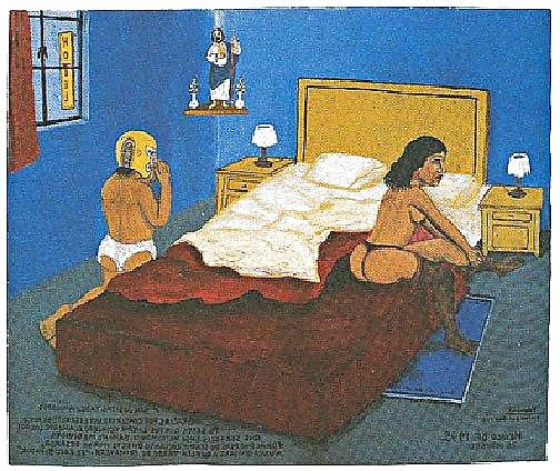 24P Painted Ero and Porn Art 34 - Erotic Retablo for Esiel