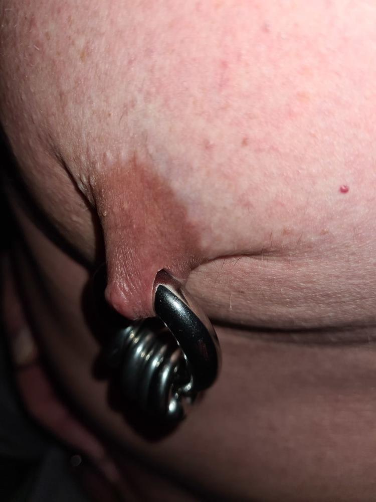 25P pierced nipples