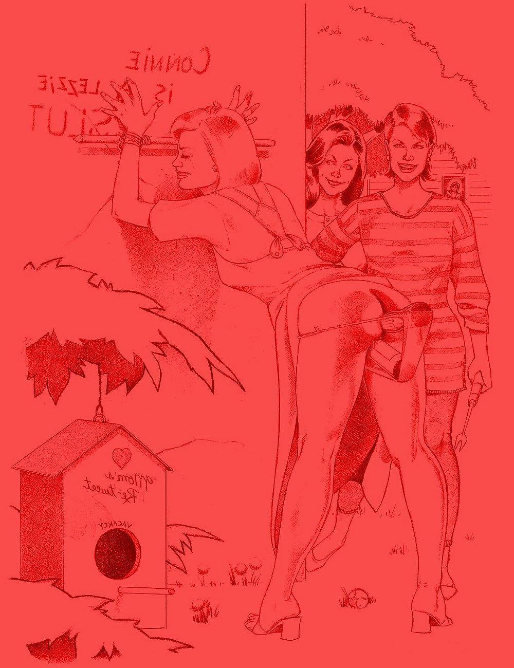 25P Sammlung gezeichneter Kunst von Ehefrauen und Müttern