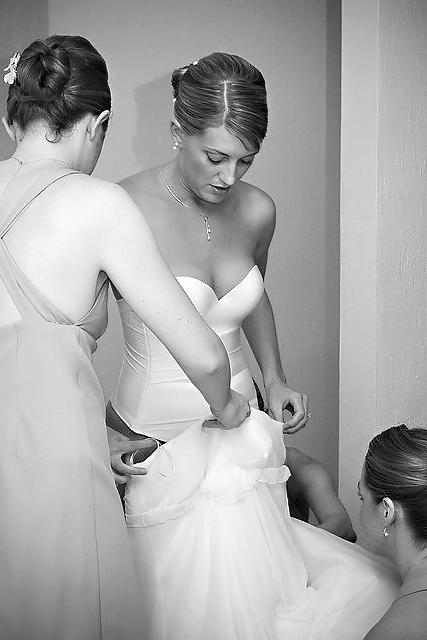 6P Beautiful blonde bride in her lingerie