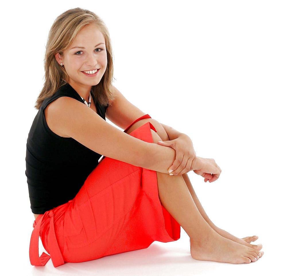 9P Biathlon star Magdalena Neuner cute feet