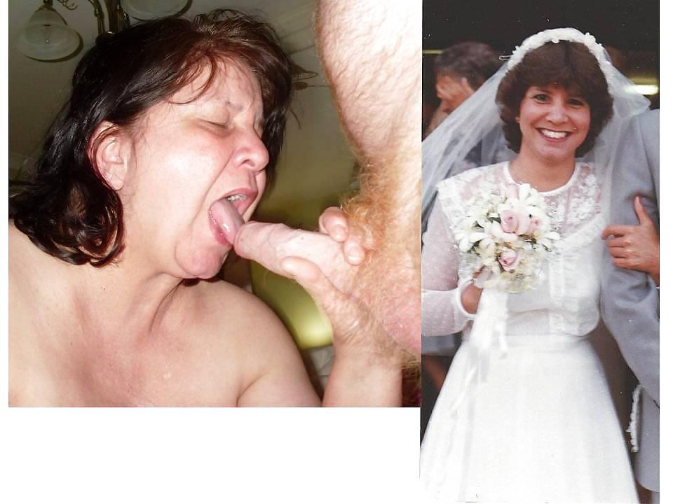 5P Slut bride now and before