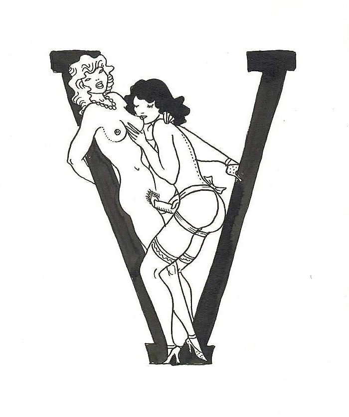 22P Them. Drawn Ero Art 2 - Erotic Letters (2) for Straightwoman