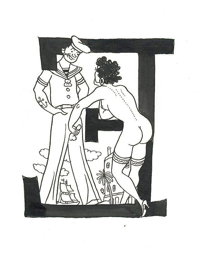 22P Them. Drawn Ero Art 2 - Erotic Letters (2) for Straightwoman