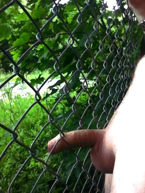 8P Watch me play in the bushes next to a public road 