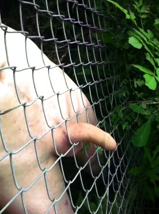 8P Watch me play in the bushes next to a public road 