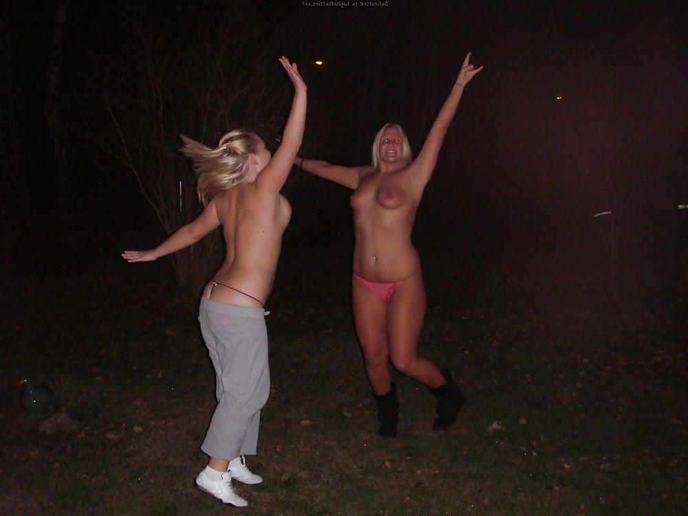 25P Blonde Chubby Outdoors