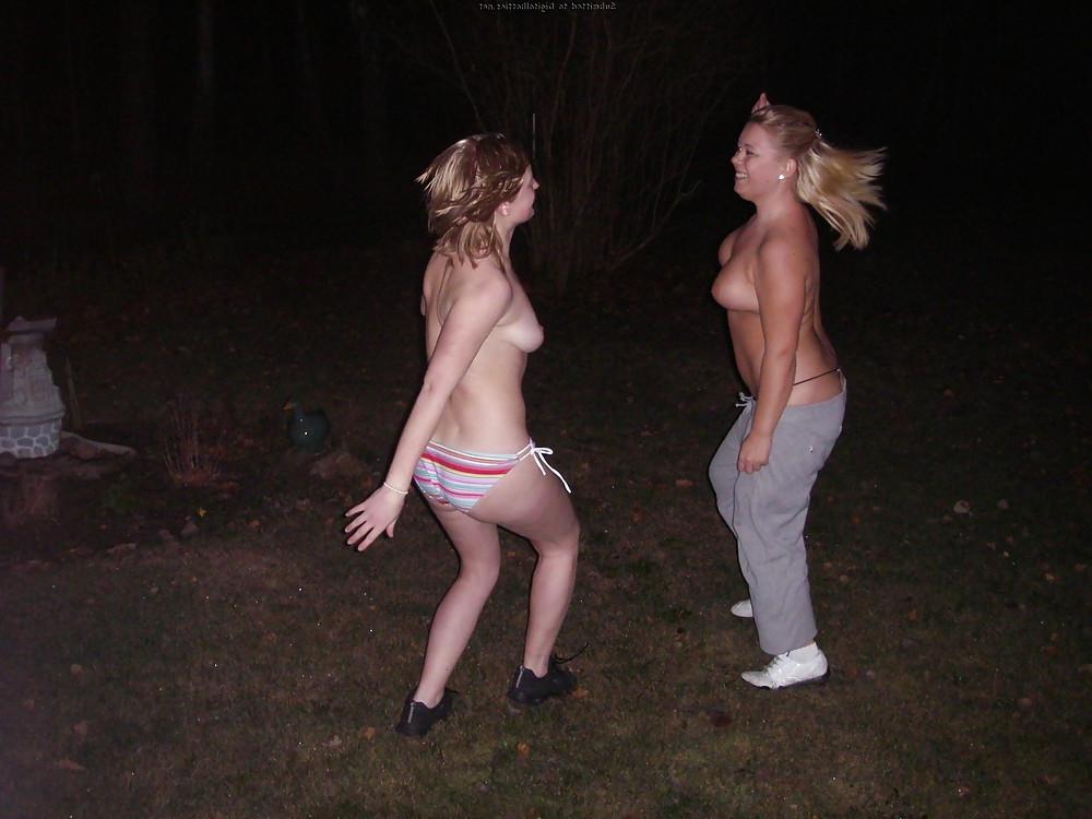 25P Blonde Chubby Outdoors