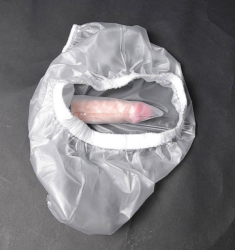 6P Female Sheath PVC-U-Like PVC Pants  