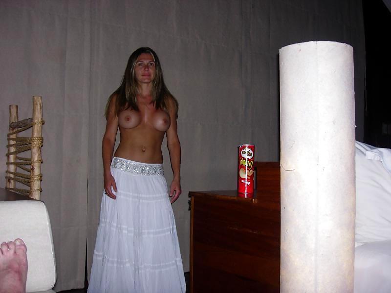 25P Cute topless MILF