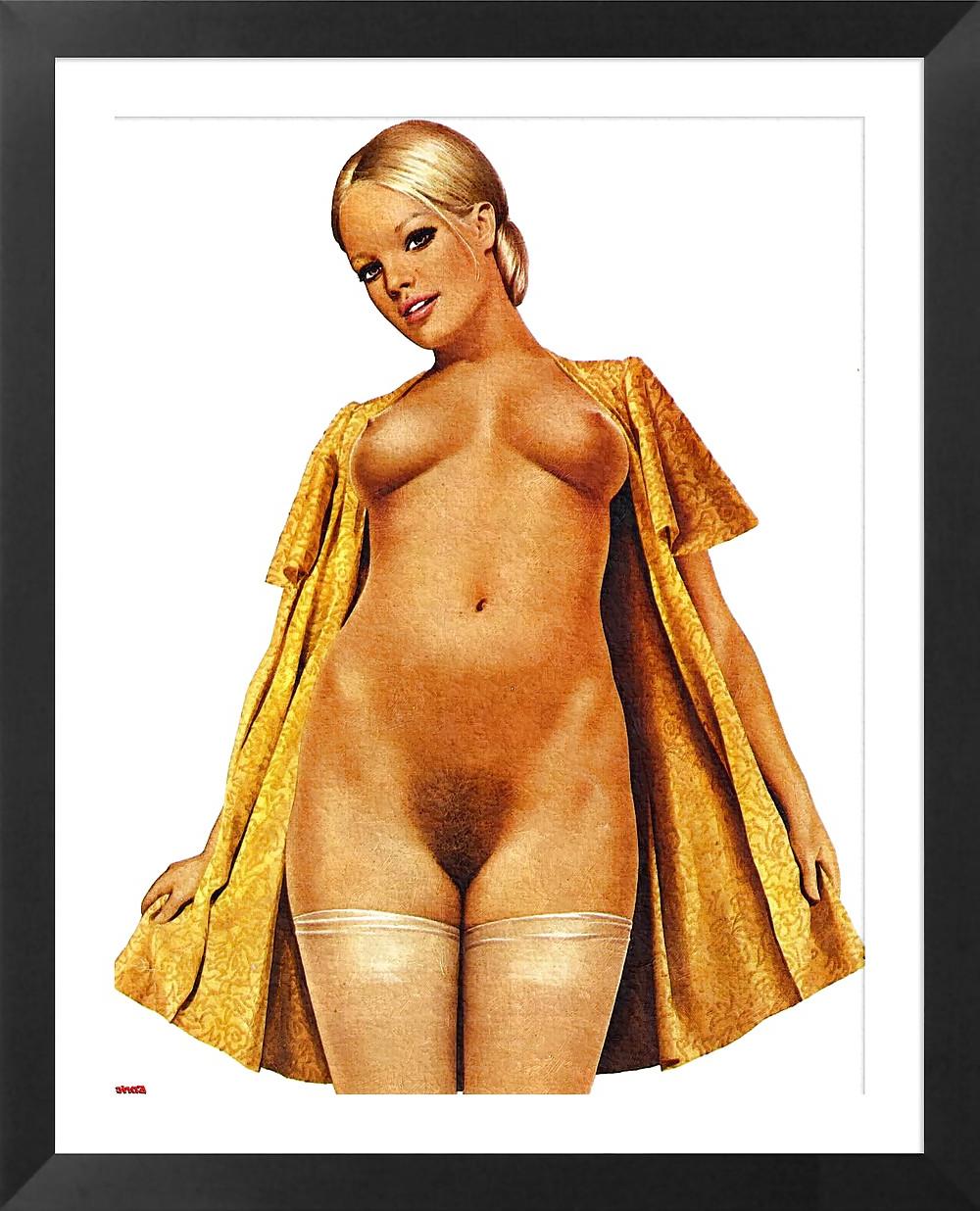 5P Hairy pussy art