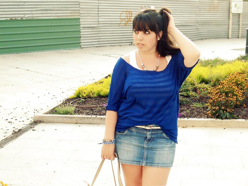 11P Latina Fashion in Denim Skirt 2
