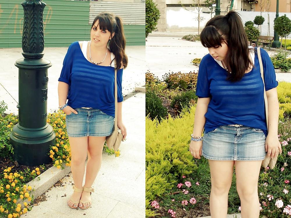 11P Latina Fashion in Denim Skirt 2