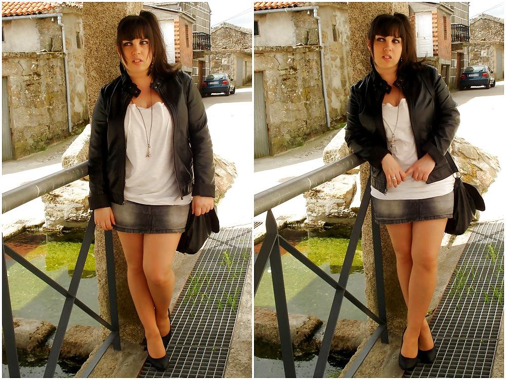11P Latina Fashion in Denim Skirt 2