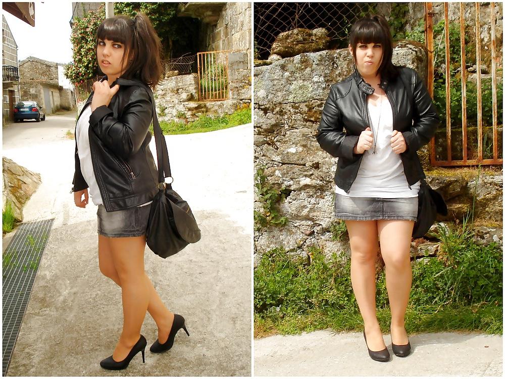 11P Latina Fashion in Denim Skirt 2