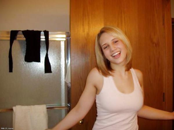 18P Fantastic blonde chick with glasses.